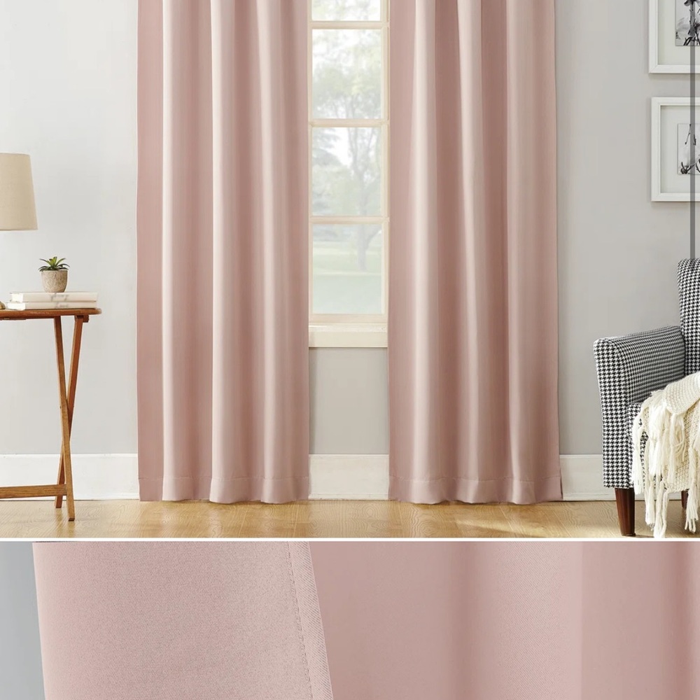 Elegant Pink Curtains